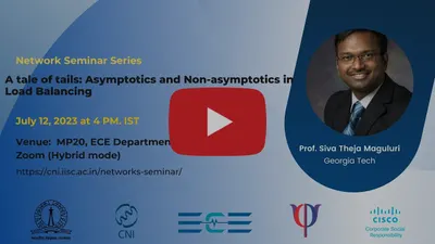 A tale of tails: Asymptotics and Non-asymptotics in Load Balancing| Prof. Siva Theja Maguluri