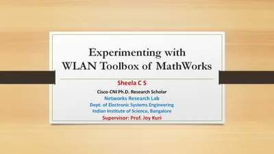 Experimenting with WLAN Toolbox of MathWorks